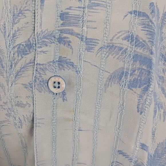 Tori Richard palm print 70% silk button up Shirt size XL - Picture 6 of 6